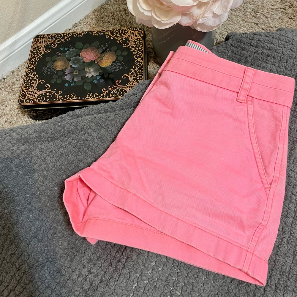 J. Crew • Pink Chino Shorts